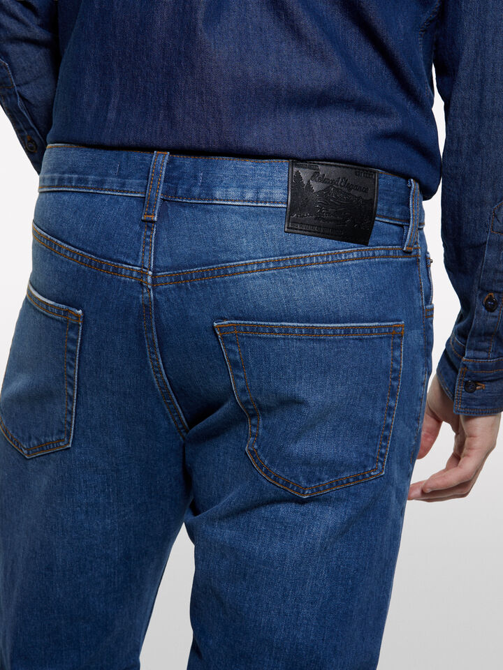 Bluejeans im Regular Fit Style 75 - regular jeans für herren - Dunkelblau | Sisley image number 4